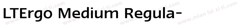 LTErgo Medium Regula字体转换